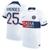 Oficiální Fotbalový Dres Paris Saint-Germain N.Mendes 25 Hostující 2023-24 pro Muži